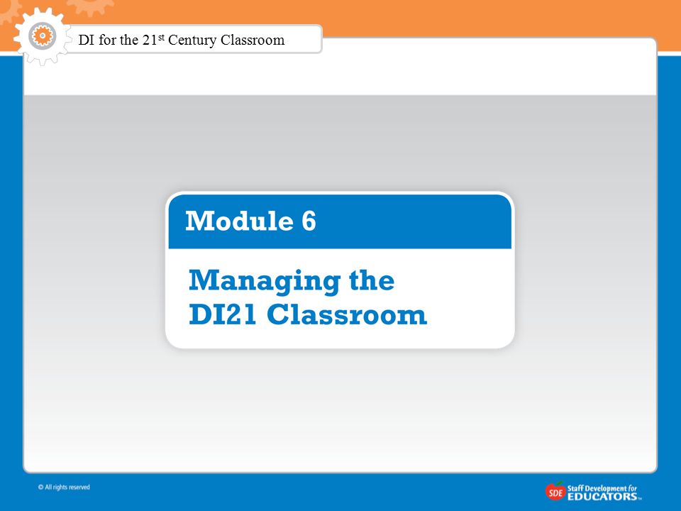 DI for the 21 st Century Classroom