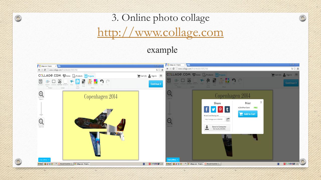 3. Online photo collage   example