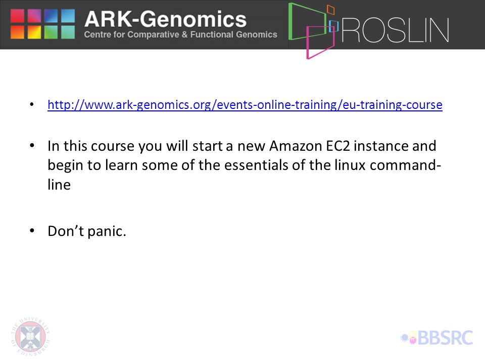 Cloud Computing Mick Watson Director of ARK-Genomics The Roslin Institute.  - ppt download