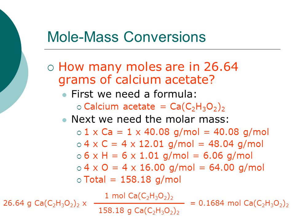 The Mole Concept What Is A Mole I In Chemistry A Mole Is A Counting Unit Abbreviated Mol 1 1 Mol 6 022x10 23 Representative Particles Avogadro S Ppt Download