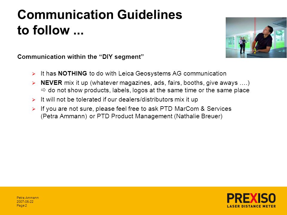 Petra Ammann Page 1 Communication Guidelines. - ppt download