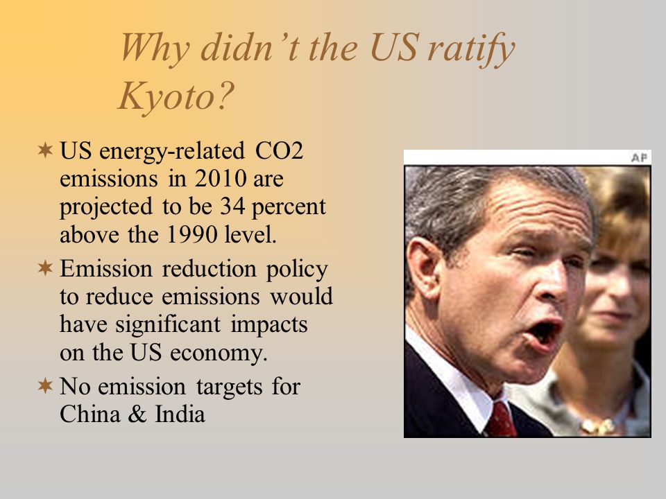 Why didn’t the US ratify Kyoto.