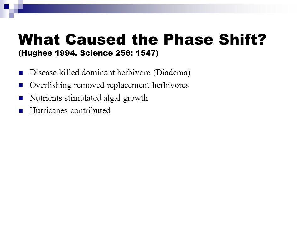 What Caused the Phase Shift. (Hughes