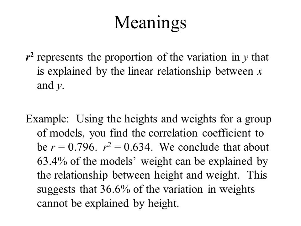 Correlation A Correlation Exists Between Two Variables When