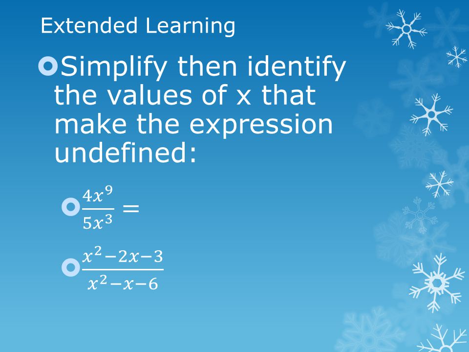 Extended Learning