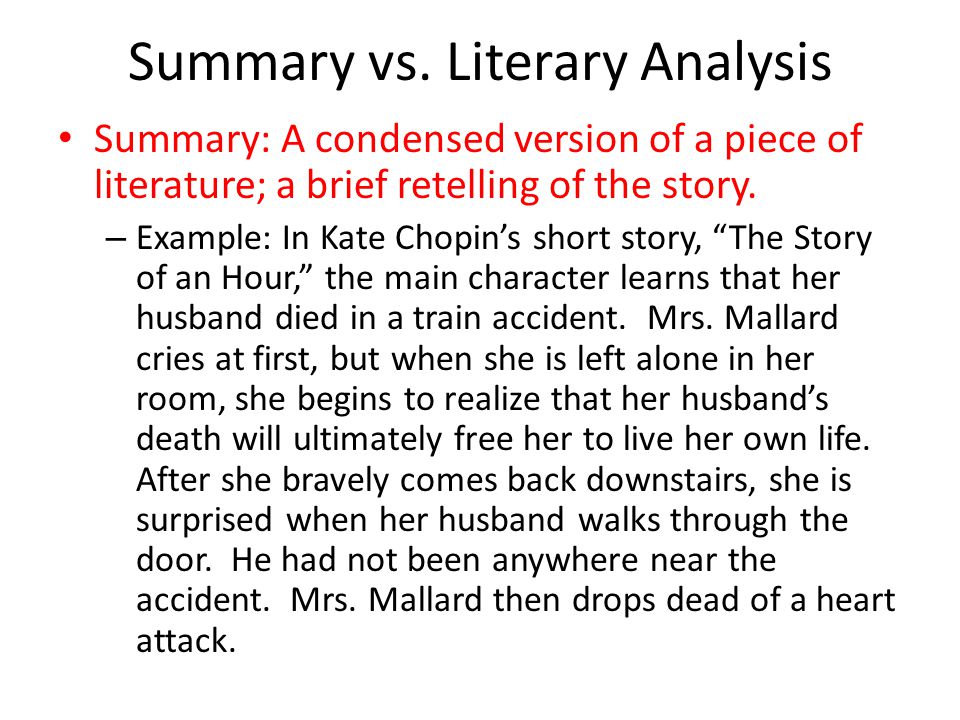 Forbavselse selv ubetalt Literary Analysis 101 AP Literature Ms. Stormont. - ppt download
