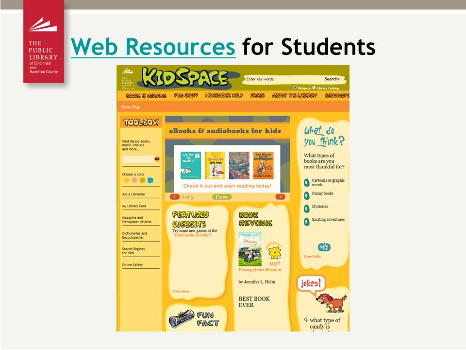 Web ResourcesWeb Resources for Students