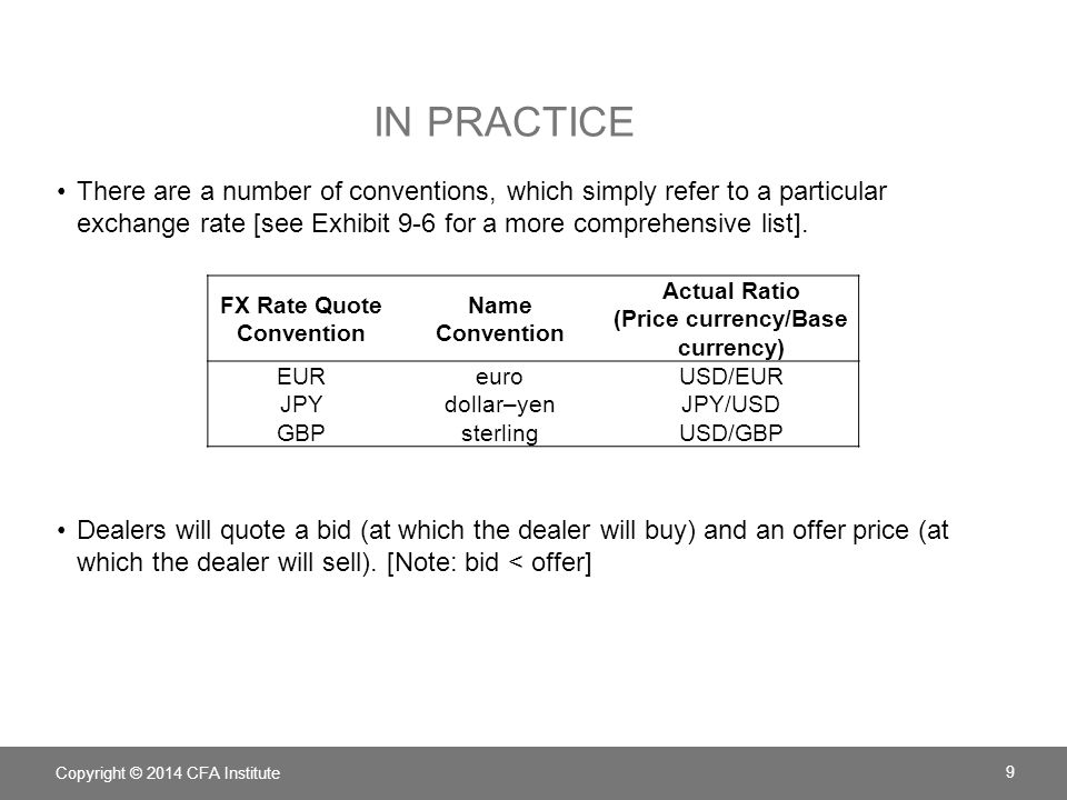 Chapter 9 Currency Exchange Rates Presenter S Name Presenter S Title - 