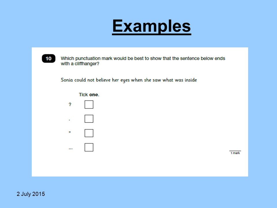 Examples 2 July 2015