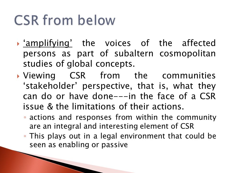  ‘amplifying’ the voices of the affected persons as part of subaltern cosmopolitan studies of global concepts.