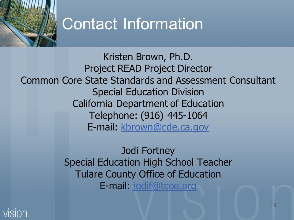 Contact Information Kristen Brown, Ph.D.