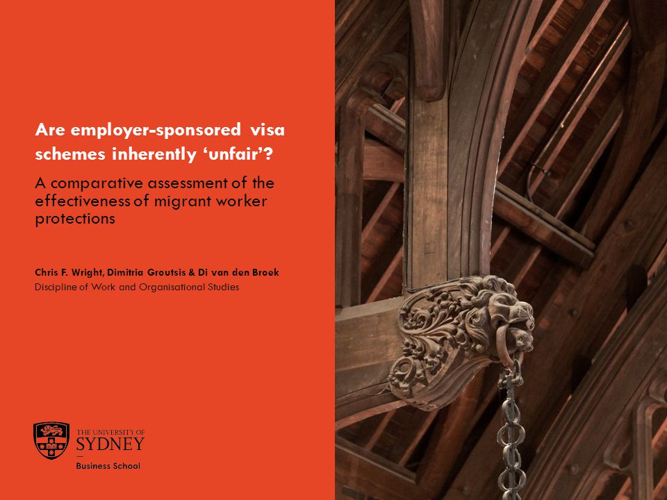 The University of SydneyPage 1 Are employer-sponsored visa schemes inherently ‘unfair’.