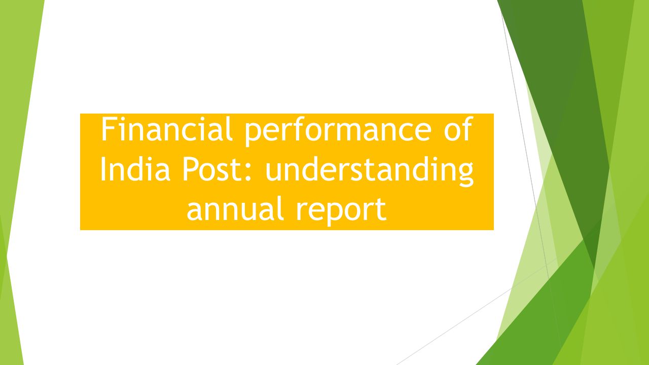 Financial performance of India Post: understanding annual report