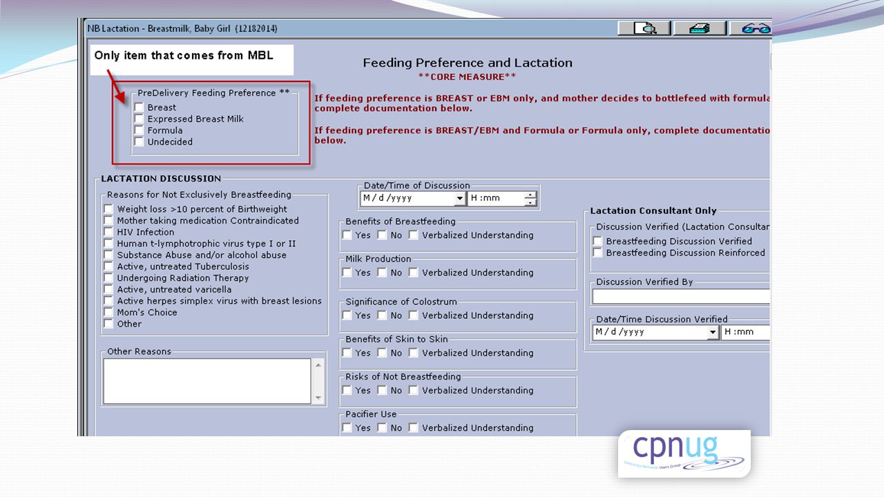 Lactation Consultant Charting Software