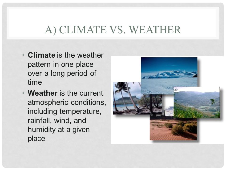 A) CLIMATE VS.