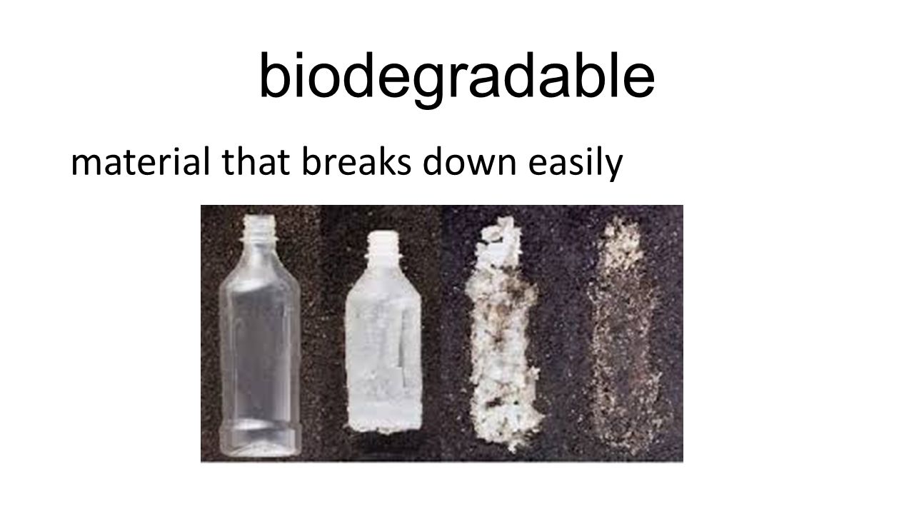 biodegradable material that breaks down easily