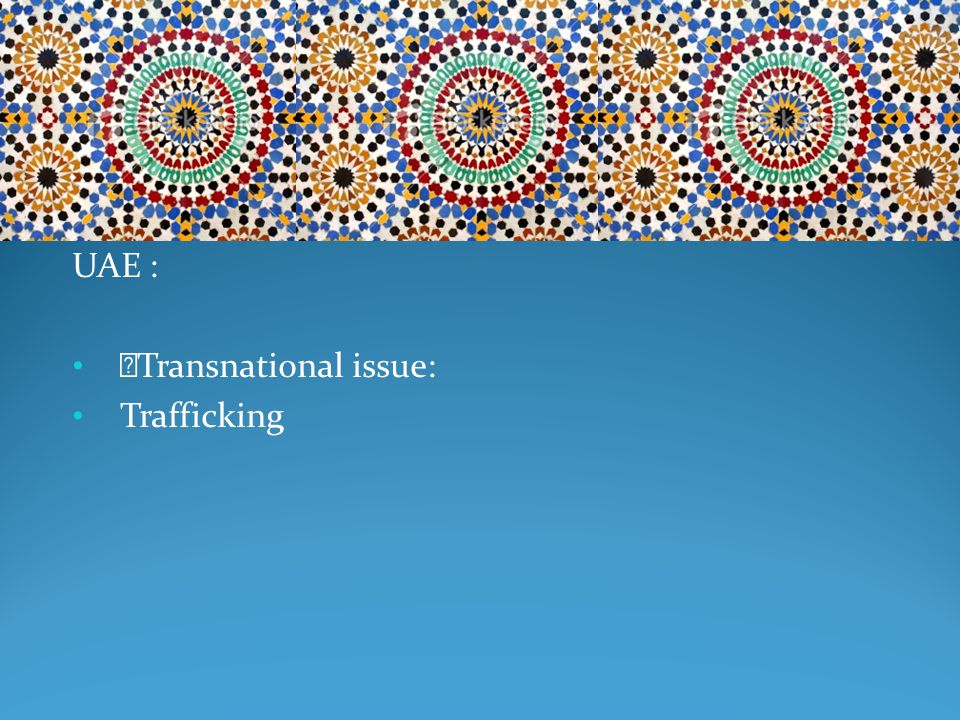 UAE : Transnational issue: Trafficking