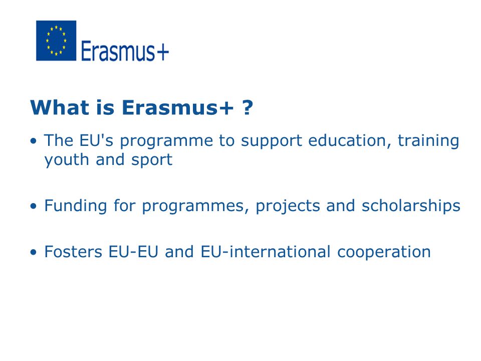 What is Erasmus+ .