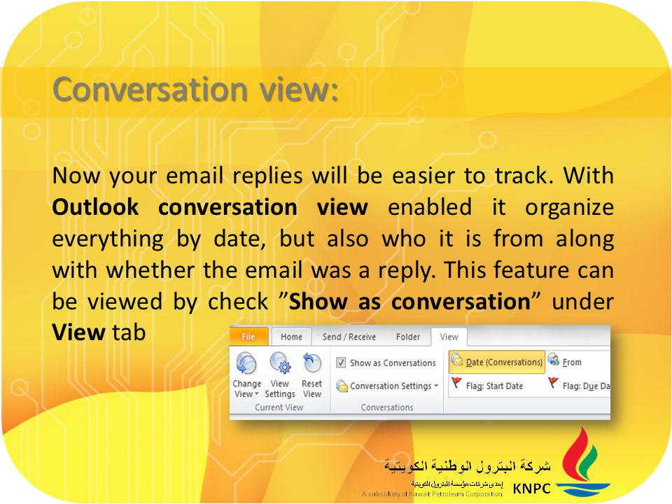 Conversation view: Now your  replies will be easier to track.