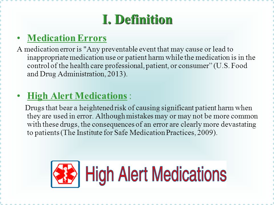 Presented by:Kenny-Joe Wallen Independent Double Checks for High Alert  Medications in the Perioperative period. - ppt download