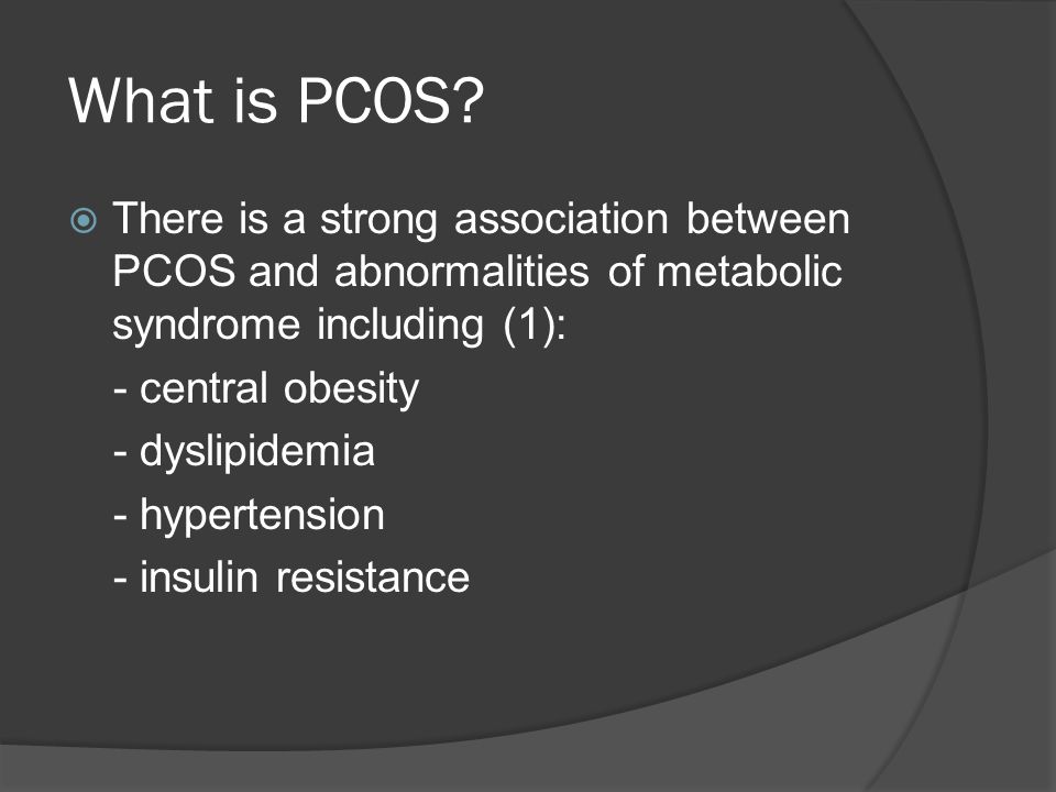 What is PCOS.