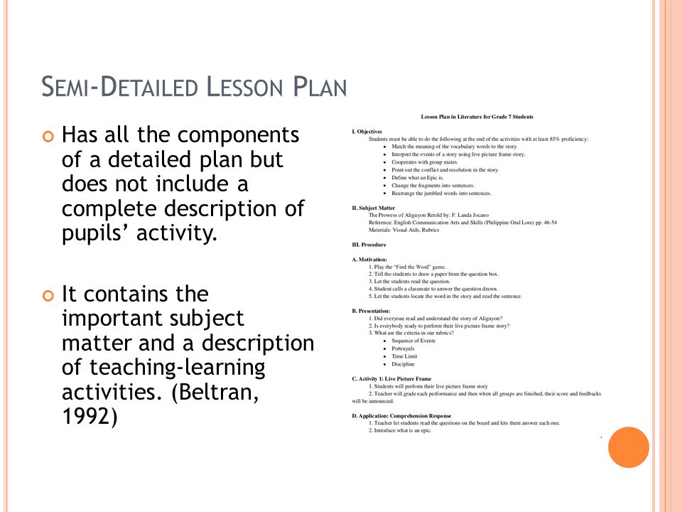 Nature Importance Of Lesson Planning By Carol Gaerlan