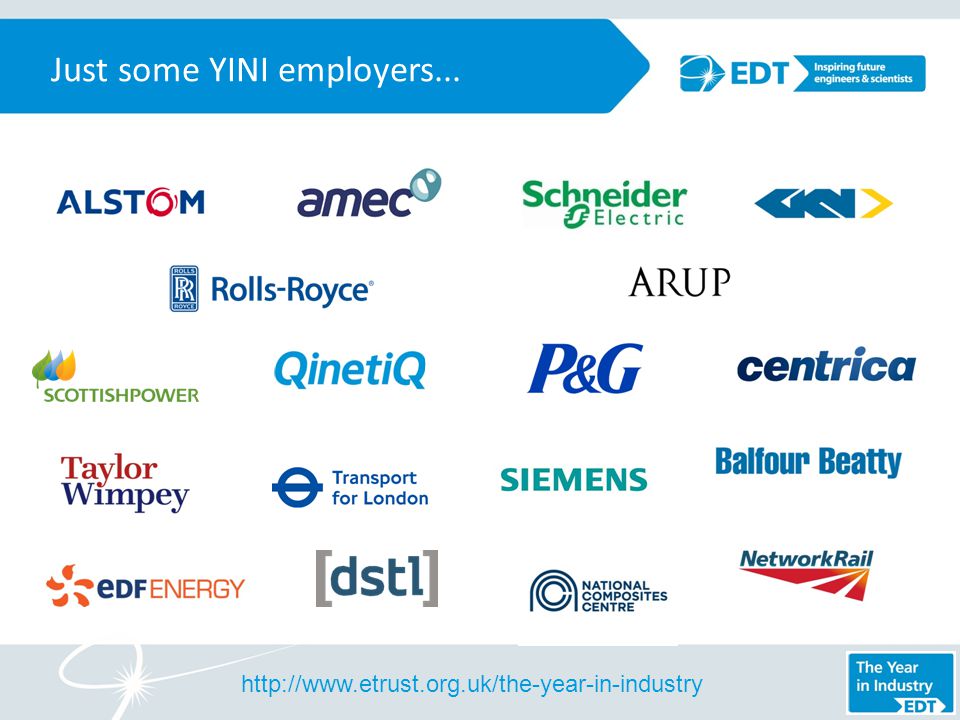 Just some YINI employers...