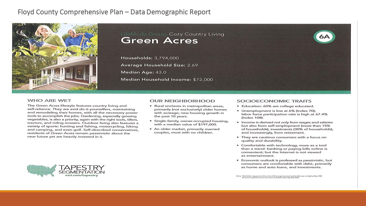 Floyd County Comprehensive Plan – Data Demographic Report