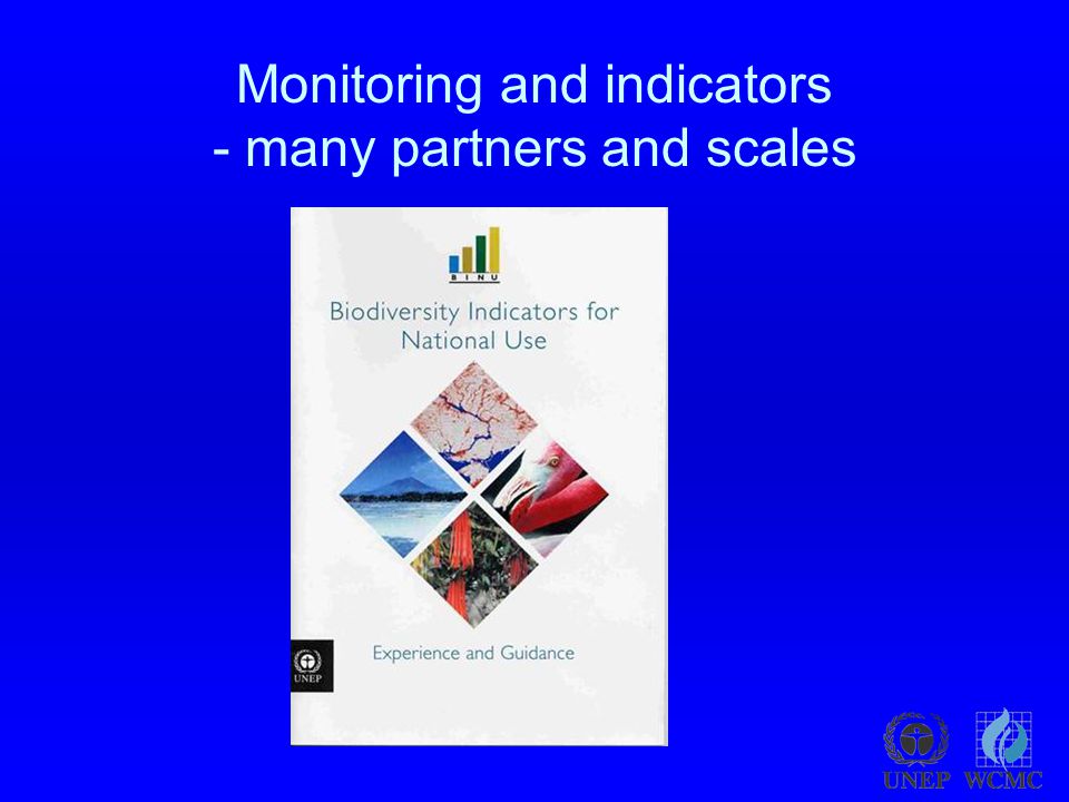 Monitoring and indicators - many partners and scales