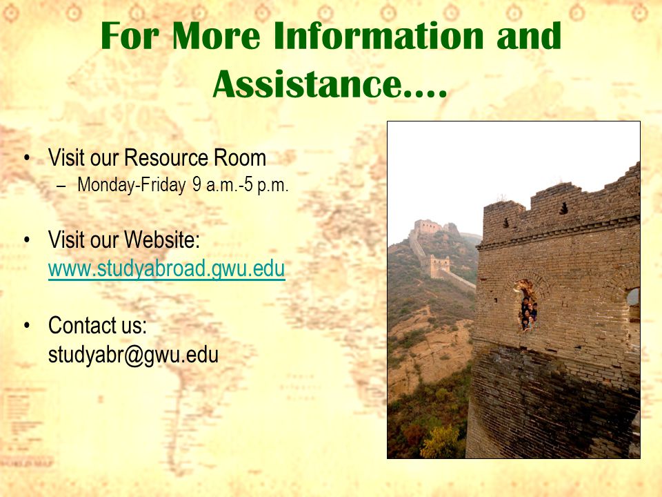 For More Information and Assistance…. Visit our Resource Room –Monday-Friday 9 a.m.-5 p.m.