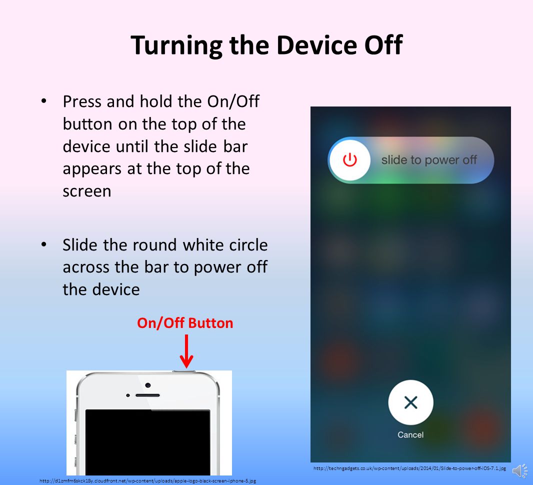 Adjusting Volume Long button on right side of device near the top Up turns volume up Down turns volume down Round switch will mute the device when the orange dot is showing Down UpMute