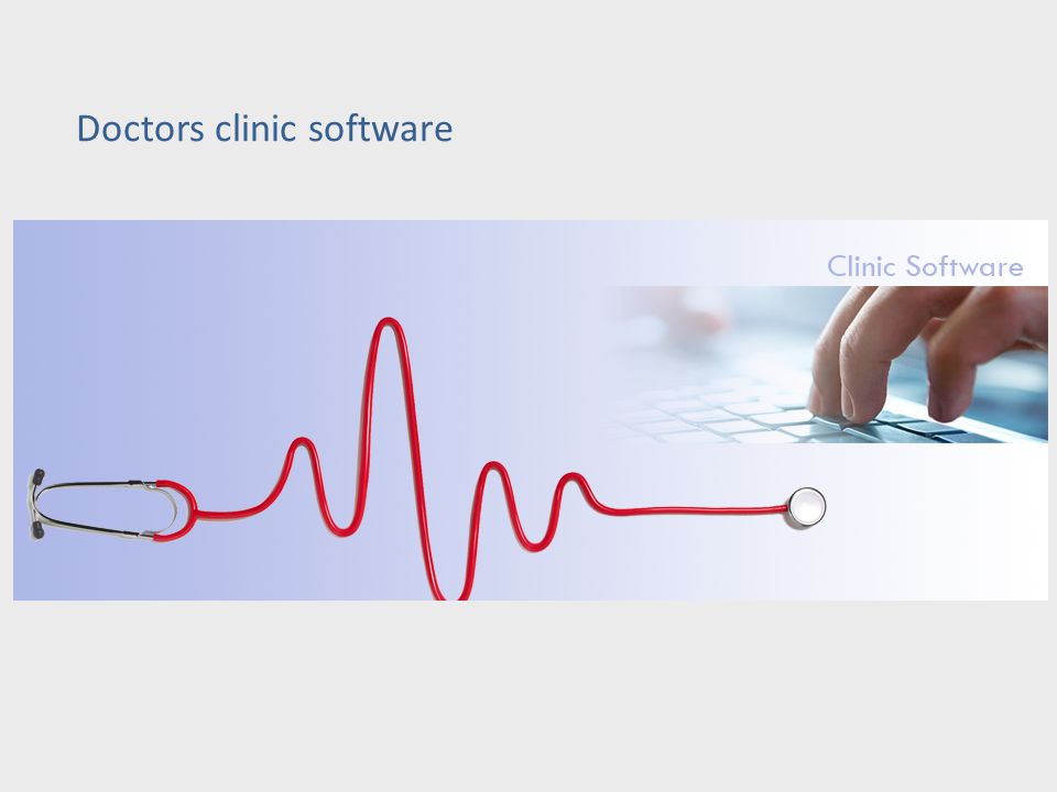 Doctors clinic software