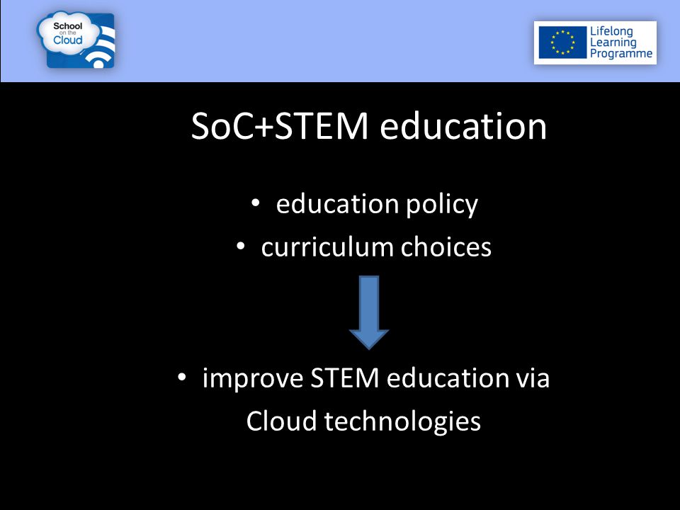education policy curriculum choices improve STEM education via Cloud technologies SoC+STEM education