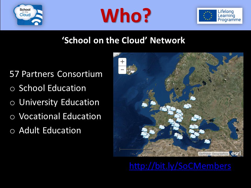 57 Partners Consortium o School Education o University Education o Vocational Education o Adult Education Who.