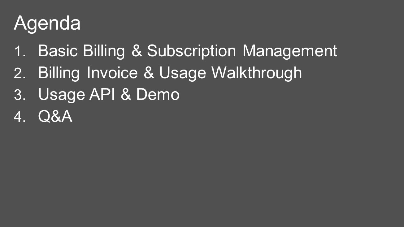 1 basic billing subscription management 2 billing invoice basic billing