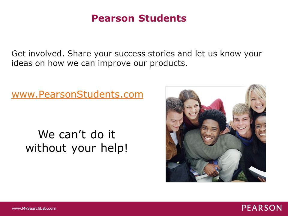 Pearson Students Get involved.