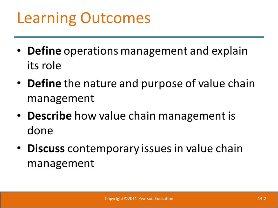 Operations Management 14 Chapter Copyright ©2011 Pearson Education. - ppt  download