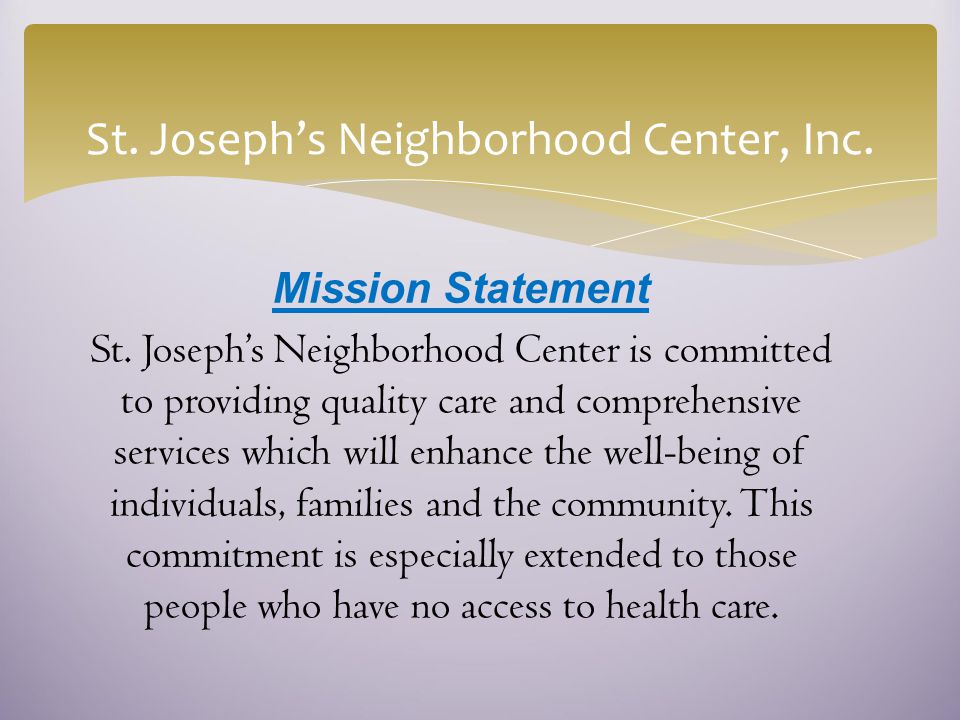 Image result for St. Joseph's Neighborhood Center"