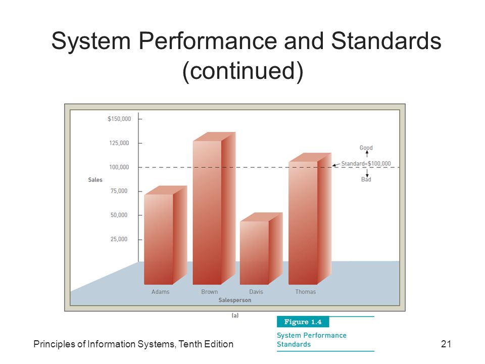 System Performance and Standards (continued) Principles of Information Systems, Tenth Edition21