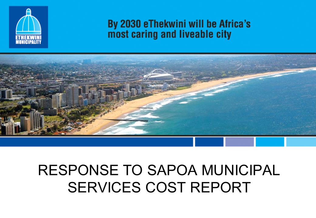 RESPONSE TO SAPOA MUNICIPAL SERVICES COST REPORT