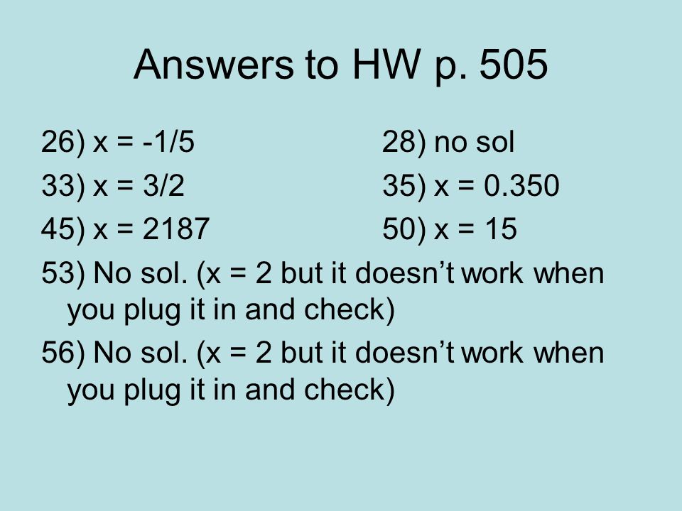 Answers to HW p.