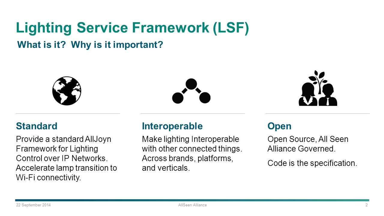 22 september 2014 allseen alliance 1 lighting service framework lsf