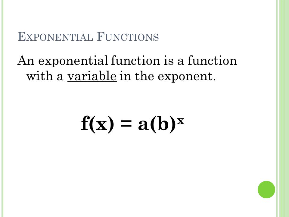 E Xponential F Unctions Get A Guided Notes Sheet From The