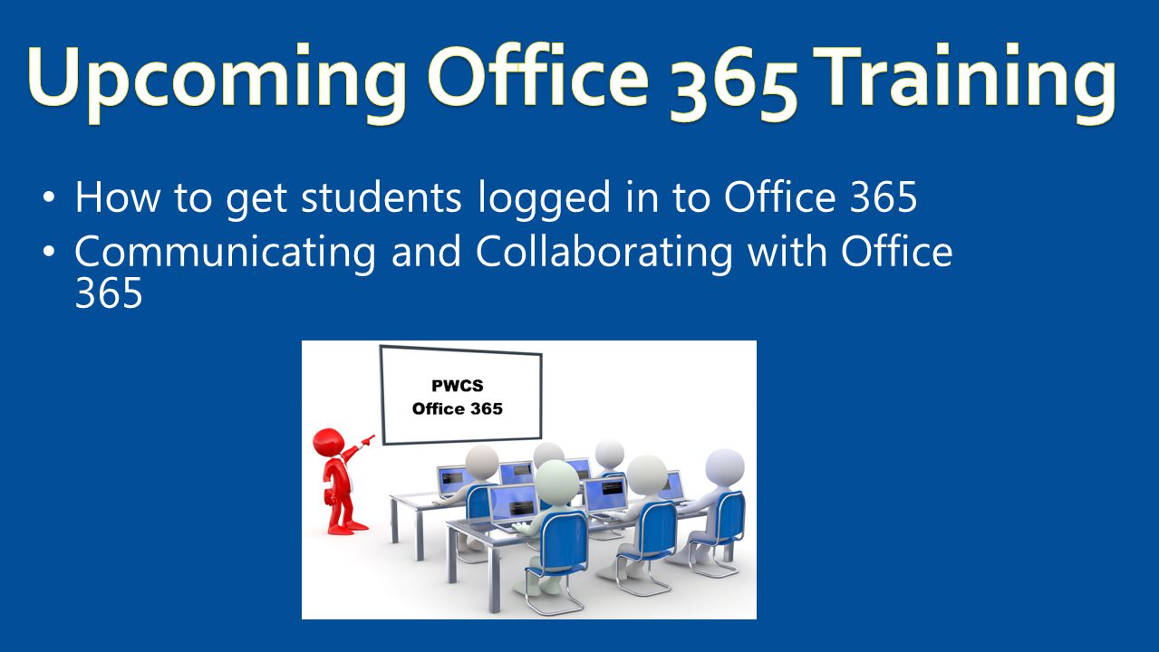How to get students logged in to Office 365 Communicating and Collaborating with Office 365