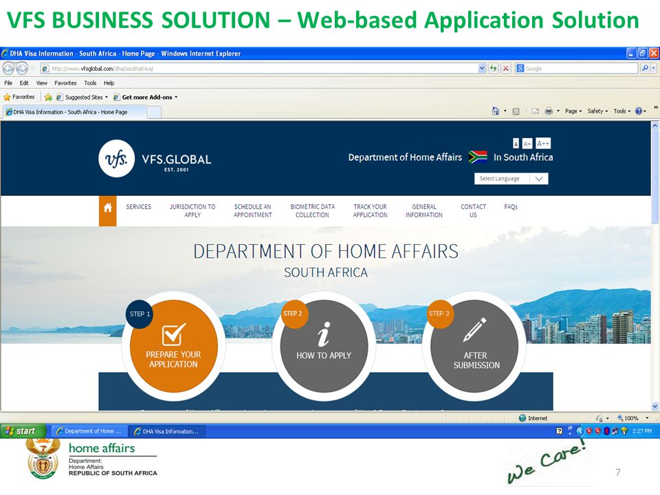 VFS BUSINESS SOLUTION – Web-based Application Solution 7