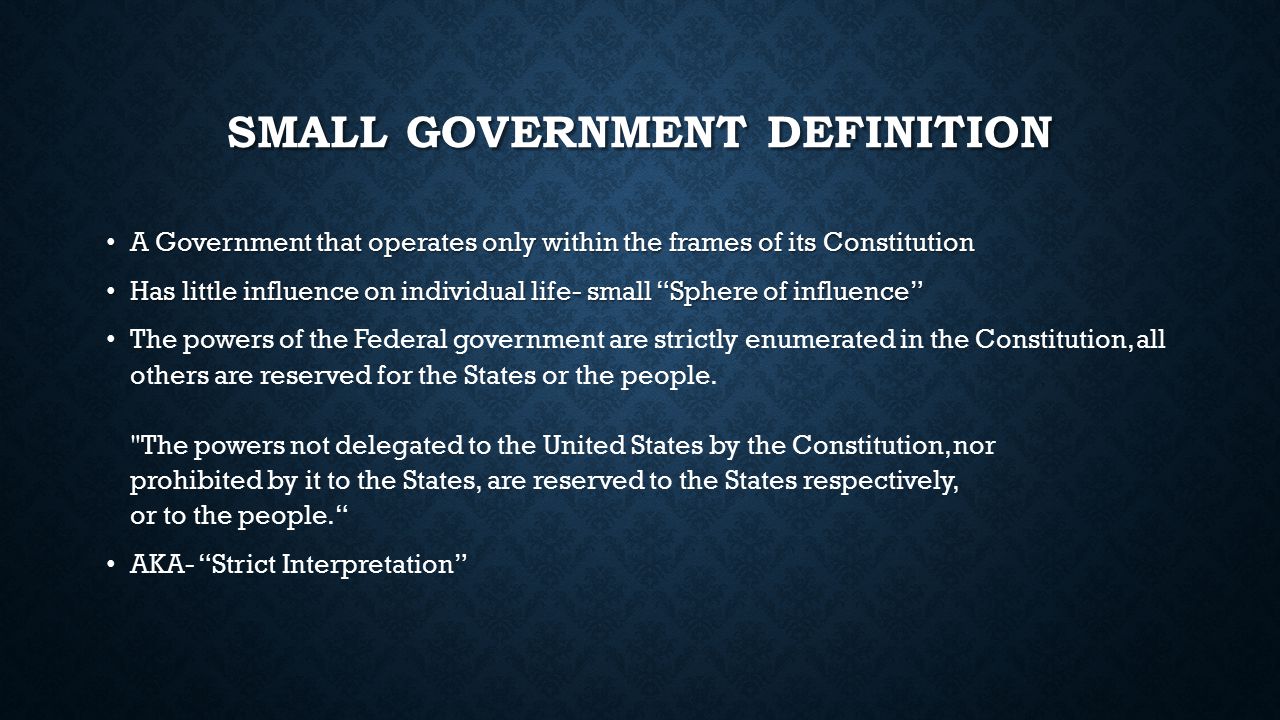 Big Government Definition Big Government Is Primarily Defined By Its Size Measured By The Number Of Employees Or Budget Either In Absolute Terms Or Ppt Download Big Government Definition Big Government Is Primarily Defined By Its Size Measured By The Number Of Employees Or Budget Either In Absolute Terms Or Ppt Download