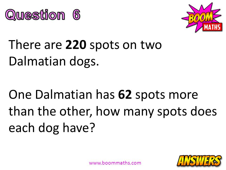 There are 220 spots on two Dalmatian dogs.