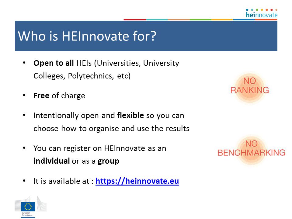Who is HEInnovate for.