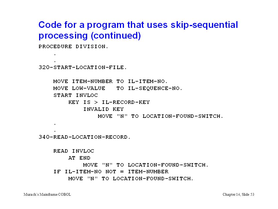 murach mainframe cobol