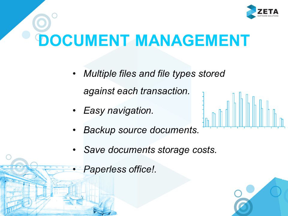 Multiple files and file types stored against each transaction.